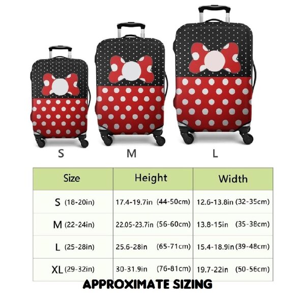 Disney Inspired Travel Luggage Covers For Suitcase Bag Protector Sleeves 3Pcs - Picture 3 of 16
